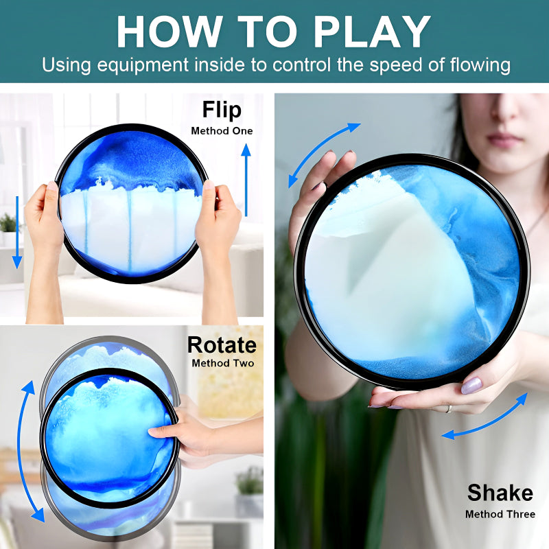 3D Flowing Sand Art Frame