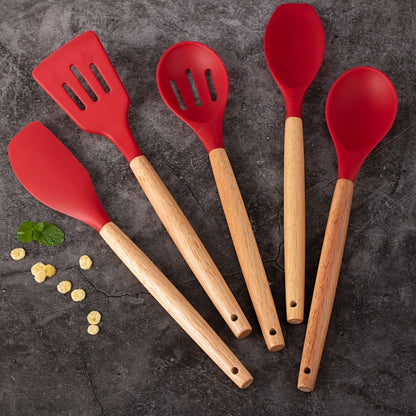 Silicone Kitchen Utensil Set – Non-Stick & Food-Safe Tools