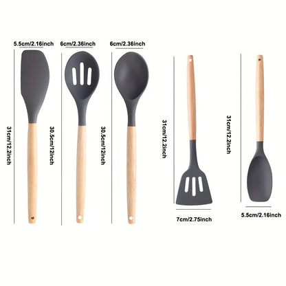 Silicone Kitchen Utensil Set – Non-Stick & Food-Safe Tools
