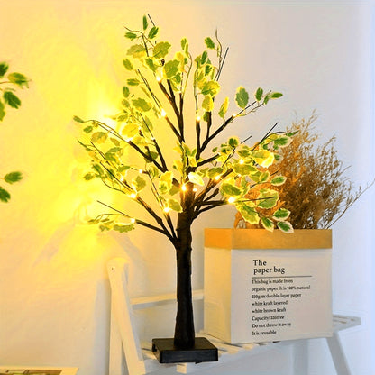 LED Birch Tree Light – Artificial Holiday Tabletop Decor