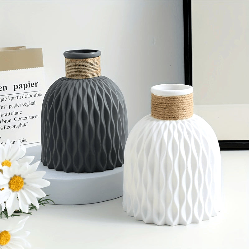 Chic Vintage Nordic Ripple Vase