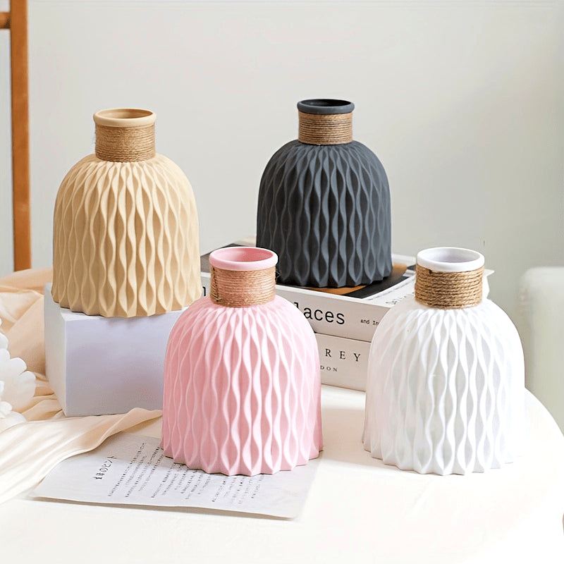 Chic Vintage Nordic Ripple Vase