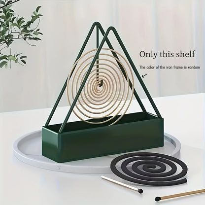 Elegant Cast Iron Mosquito Coil Holder – Includes 3 Coils