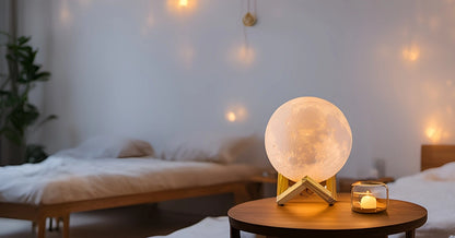 3D LED Moon Lamp – Modern Galaxy Night Light