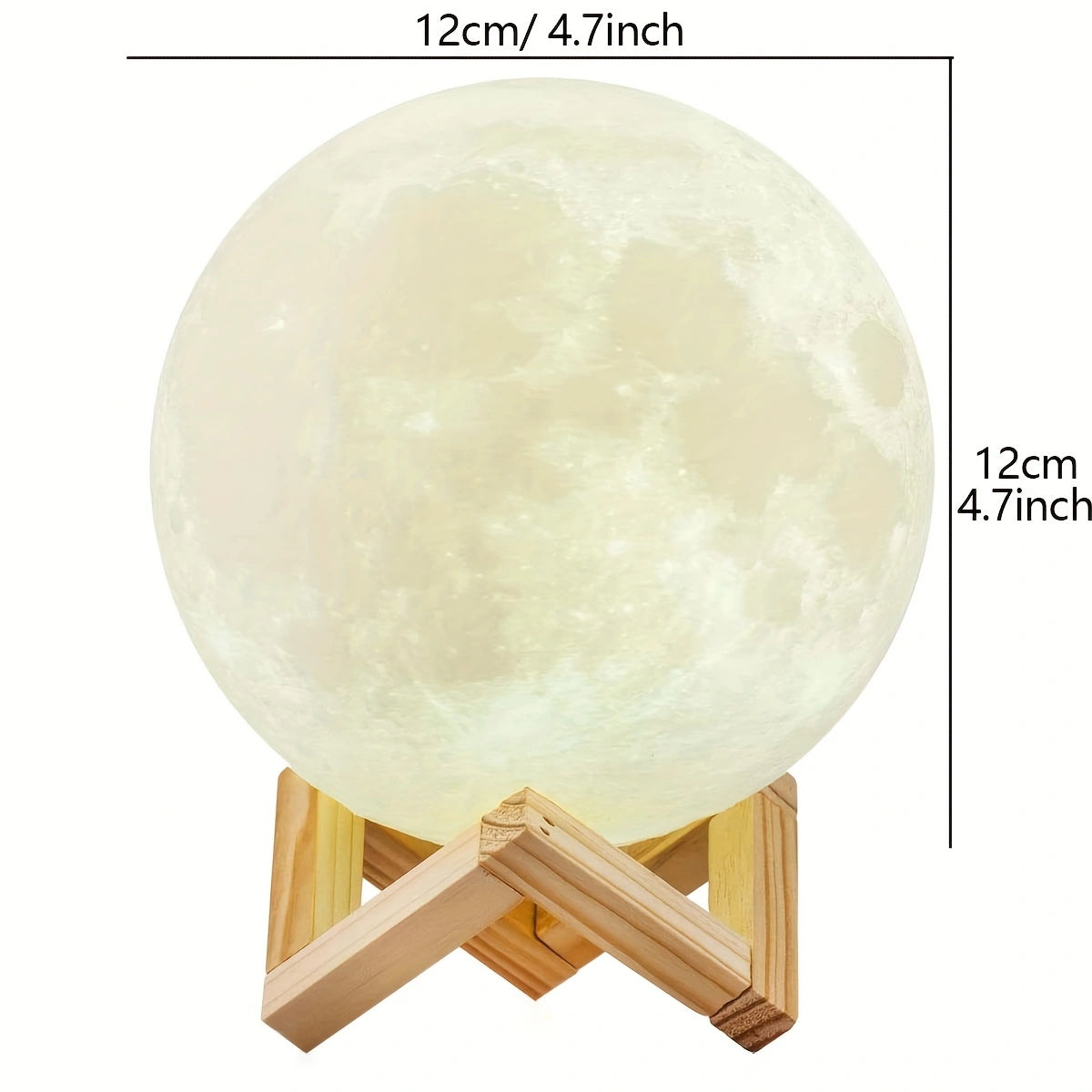 3D LED Moon Lamp – Modern Galaxy Night Light | Realistic Moon Light Table Lamp for Bedroom & Home Décor