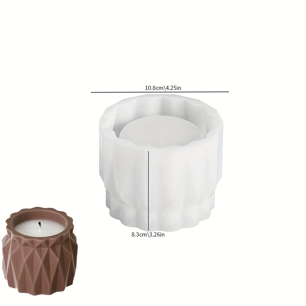 Diamond-Shaped Silicone Mold for Planters