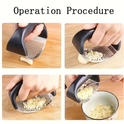 Stainless Steel Manual Garlic Press