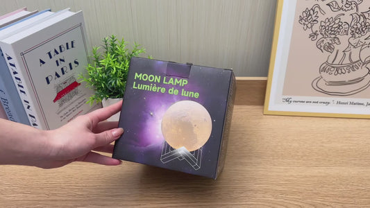 3D LED Moon Lamp – Modern Galaxy Night Light